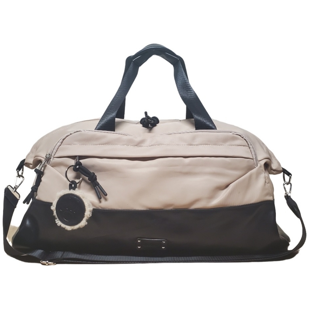 Bearpaw Black & Beige Duffel or Weekend Bag